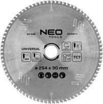 Neo Tools Tarcza do pilarki, widiowa, 254 x 30 mm, 80 zębów, uniwersalna