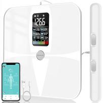 Išmaniosios grindų svarstyklės Lescale P1, 8 elektrodai, iki 180 kg, baltos