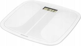 Vonios svarstyklės Sencor SBS2405, grūdintas stiklas, balta, didelis LCD, 150 kg