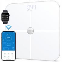 Skaitmeninės Bluetooth Wi-Fi kūno analizės svarstyklės Renpho baltos