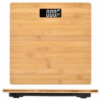 Elektroninės vonios svarstyklės iš bambuko, iki 180 kg, LCD ekranas