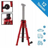 Reguliuojama 12T dirbtuvių atraminė staklė automobiliams ir technikai 74–122 cm