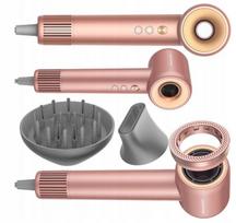 Plaukų džiovintuvas COSHARE HD10E Super Flow 1 PRO Rose Gold