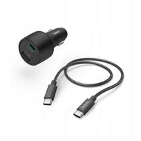 Automobilinis įkroviklis Hama 32 W, PD/QC, USB-C ir USB-A, su USB-C laidu