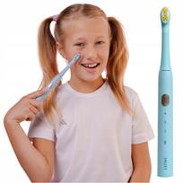 Vaikiškas elektrinis dantų šepetėlis Smiley Light Blue