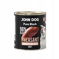 Drėgnas ėdalas JOHN DOG Pure Black Pheasant fazano, 800 g