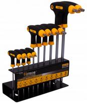 TORX atsuktuvų rinkinys su anga 10 vnt. HT262009