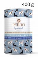 Šunų konservuotas maistas Perro Gourmet Monoprotein Wet Deer with Pear Junior 400g
