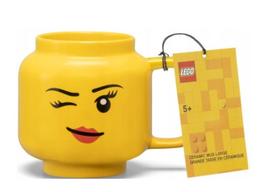 LEGO didelis keramikinis puodelis mergaitė, 10 cm, 530 ml