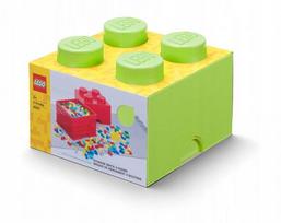 LEGO dėžė Block 4, šviesiai žalia, 25 cm, 40031220