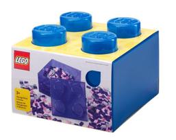 LEGO konteinerinė dėžė Block 4, permatoma mėlyna, 25 cm, 40090805