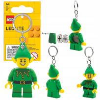 Raktų pakabukas su LEGO Elf žaliu žmogeliuku LGL-KE181 žibintuvėlis