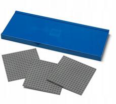 LEGO sieninė lentyna su 3 konstravimo plokštelėmis mėlyna 40130801