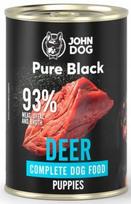 Šunų konservai John Dog Pure Black Junior su elniena, 400 g