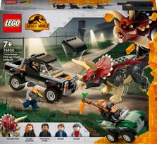 Konstruktorius LEGO Jurassic World Triceratops and ambush 76950