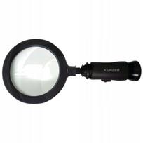 Padidinimo stiklas su plačiu matymo lauku ir 14 LED