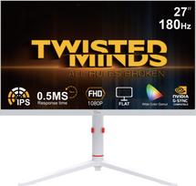 Twisted Minds - Arctic Pro Series 27 FHD - 180HZ 0.5MS Fast IPS HDMI 2.1 Gaming Monitor - White