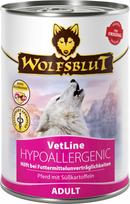 Šunų ėdalas WOLFSBLUT VetLine Hypoallergenic su kumeliena ir batatais 395g