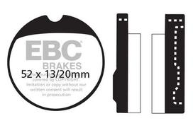 Motociklo stabdžių kaladėlės HONDA CB 750 K7 (78) EBC Brakes FA013
