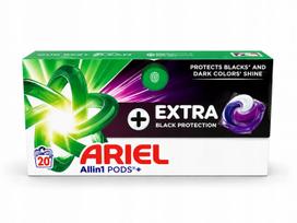 Skalbimo kapsulės juodiems audiniams ARIEL REVITA BLACK, 20 vnt., 2 pakuotės