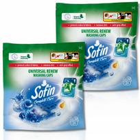 Skalbimo kapsulės Sofin White and Light Vegan, spalvų apsauga, 48 vnt.
