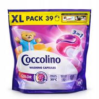 Skalbimo kapsulės COCCOLINO COLOR XXL 3in1, 39 vnt.