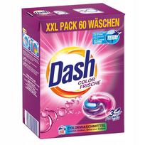 Skalbimo kapsulės DASH Color 3in1, 60 vnt.