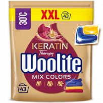 Kapsulės spalvotiems audiniams Woolite Mix Colors su keratinu, 43 vnt.