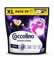 Skalbyklės kapsulės COCCOLINO BLACK XXL 3in1 juodiems drabužiams, 39 vnt.