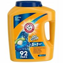Skalbimo kapsulės Arm & Hammer 5-in-1 su Oxi Clean, 92 vnt.