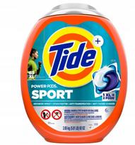 Skalbimo kapsulės Tide Power Pods Sport, 63 vnt.