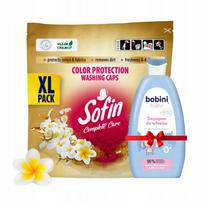Skalbimo kapsulės Sofin Color, 42 vnt. + šampūnas 300 ml