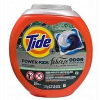 Skalbimo kapsulės Tide Power-Pods Febreze kvapų šalinimui, 25 vnt.