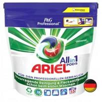 Skalbimo kapsulės Ariel 3in1 Universal Professional, 55 vnt., DE