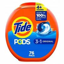 Skalbimo kapsulės Tide Pods 3 in 1 Original, 76 vnt.