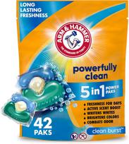 Kapsulės skalbimui Arm&Hammer 5-in-1 Clean Burst, 42 vnt.