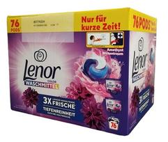 Skalbimo kapsulės spalvotiems audiniams LENOR 3in1 Amethyst, 76 vnt.