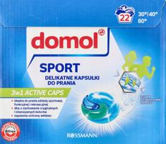 Kapsulės skalbimui DOMOL Sport, 22 vnt.