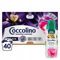 Skalbimo kapsulės Coccolino Black Dark 3in1 su Prima Fioritura aromatais