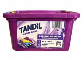 Spalvotų audinių skalbimo kapsulės Tandil, 20 vnt.