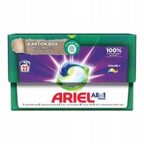 Skalbimo kapsulės ARIEL All in 1 Color+ 22 vnt. spalvotiems drabužiams