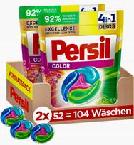 Skalbimo kapsulės Persil 4in1 Professional Color 104 vnt.