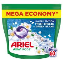 Skalbimo kapsulės Ariel Fresh Breeze of Greek Island, 60 vnt.