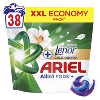 Skalbimo kapsulės Ariel Allin1 PODS +Touch Lenor Golden Orchid, 38 skalbimų