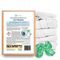 Skalbimo kapsulės šviesiems audiniams, 50 vnt., ECO pakuotė