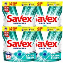 Skalbimo kapsulės Savex Fresh For White, 4 x 28 vnt., 112 skalbimų