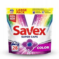 Skalbimo kapsulės Savex Super Caps Color, 28 vnt.