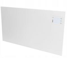 Elektrinis sieninis šildytuvas, baltas, 1200W, su termostatu ir nuotolinio valdymo pultu