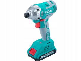 Akumuliatorinis smūginis veržliaraktis 1/4", brushless, 20V Li-ion (2x), 2000mAh, industrial