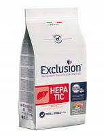 Šunų pašaras EXCLUSION Hepatic small breeds su kiauliena, ryžiais ir žirniais 2 kg